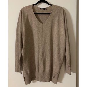 Long sleeve plus size basic sweater top